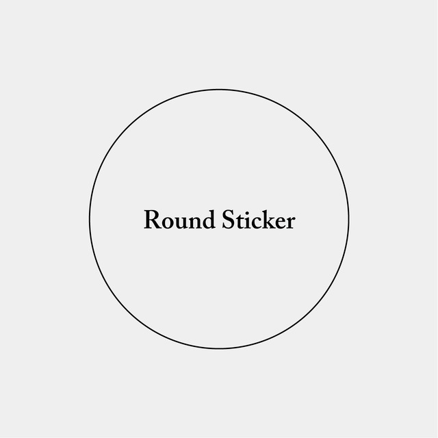 Round Sticker_円形ステッカー_50mm_200枚