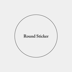 Round Sticker_円形ステッカー_50mm_200枚