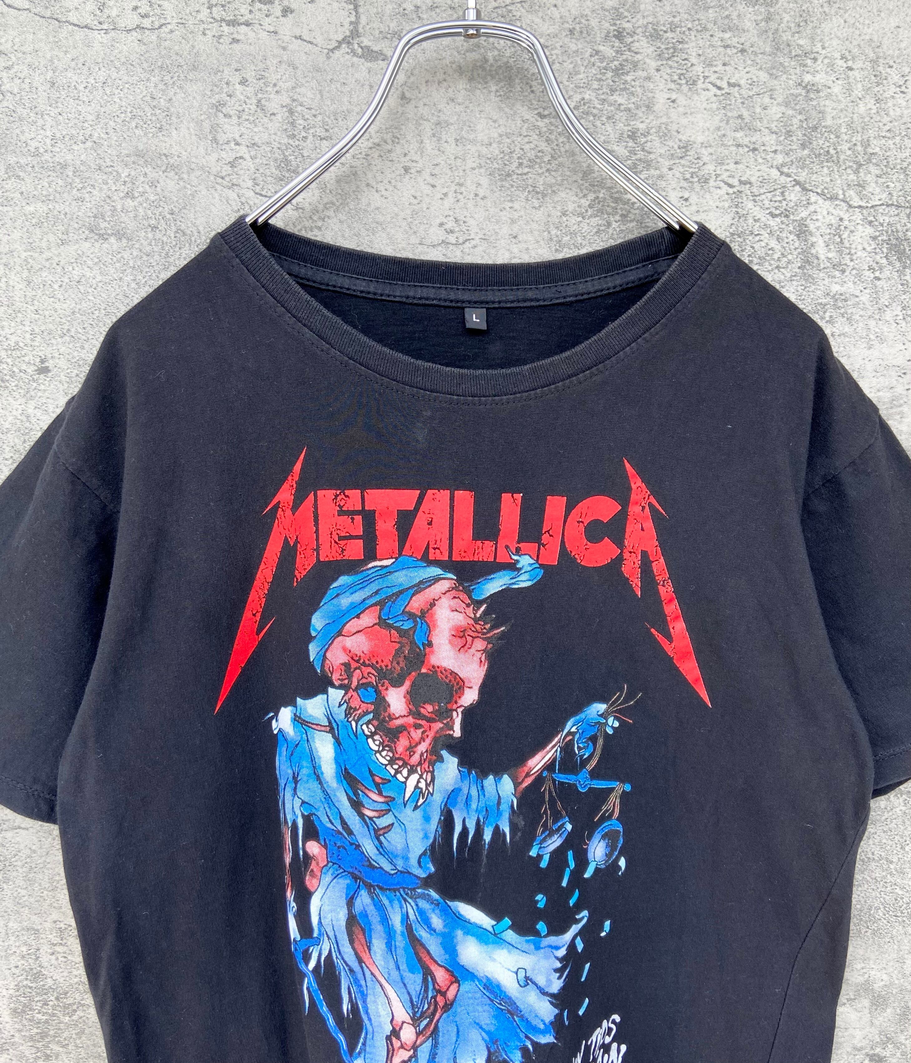 海外バンド TシャツMETALLICA/メタリカ メタルジャスティス ブラック