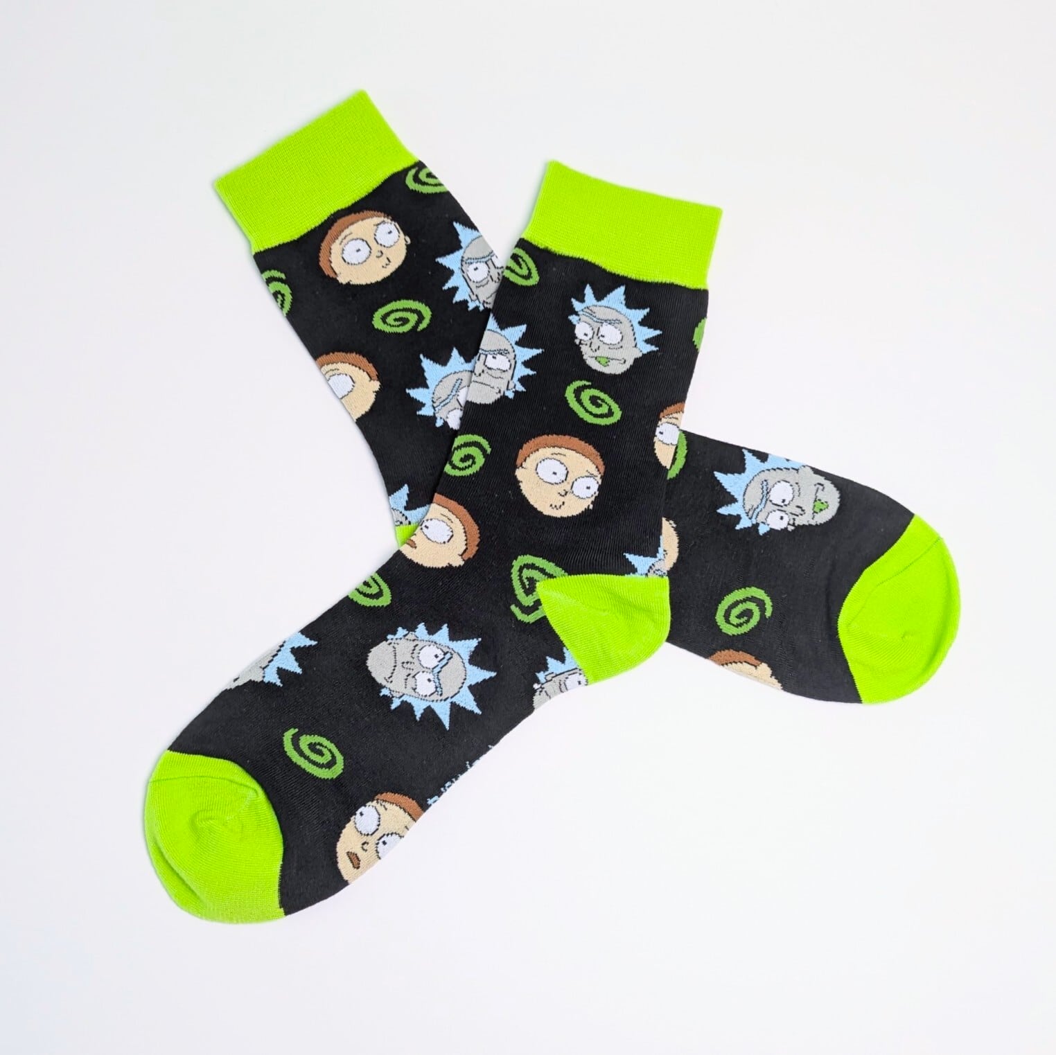 ♧【 crew socks / クルーソックス 】Rick and Morty ( リック・アンド・モーティ )  靴下 / ソックス〚アメリカン雑貨 アメトイ〛
