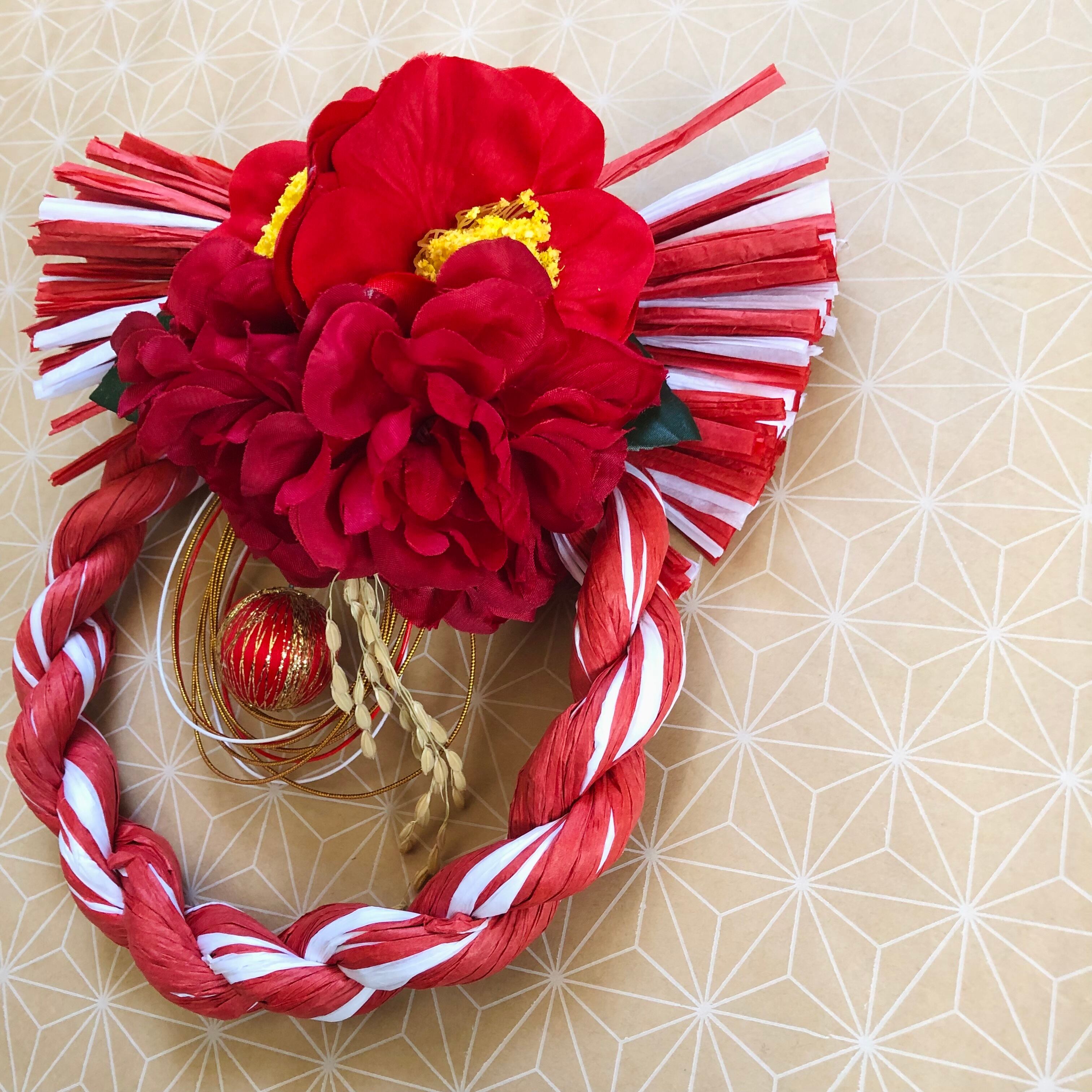 No.2818しめ縄リース 正月飾り 不味い 