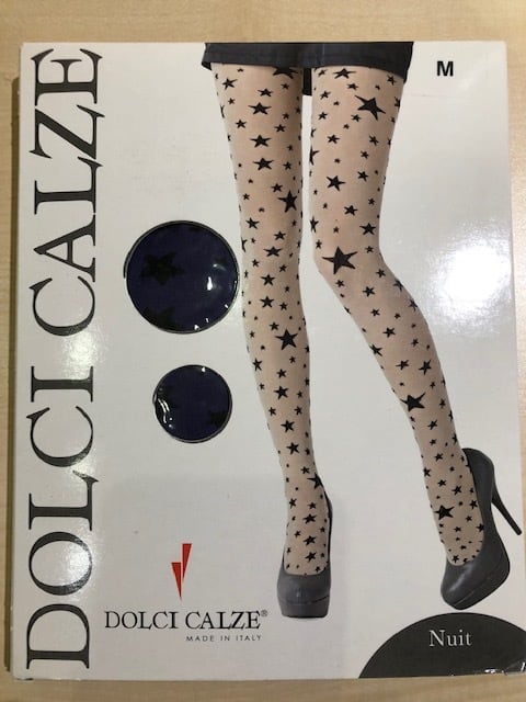 DolciCalze（ドルチカルゼ）イタリア製 05-2741 星柄ジャガードタイツ