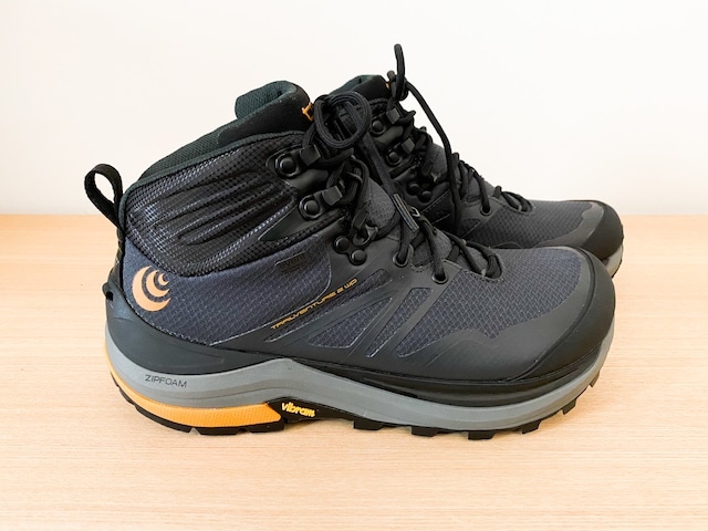 Topo Athletic トポ アスレチック TRAILVENTURE 2 WP メンズハイキングブーツ Charcoal/Orange