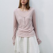 Épure Sheer Henley Top F0576