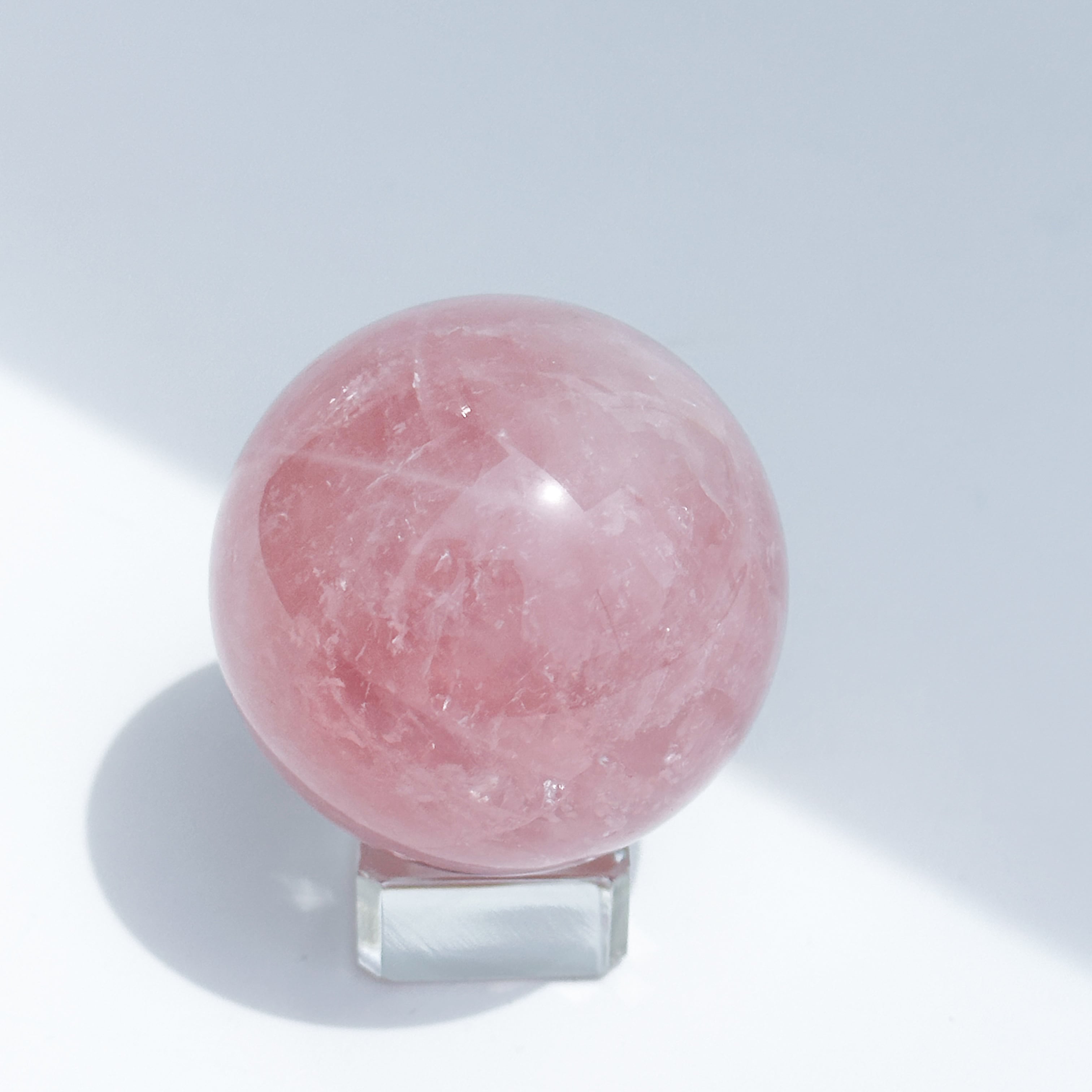 スターローズクォーツ スフィア22◇Rose Quartz◇天然石・鉱物
