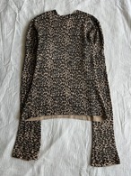 "unknown" Leopard Flared Long Sleeve