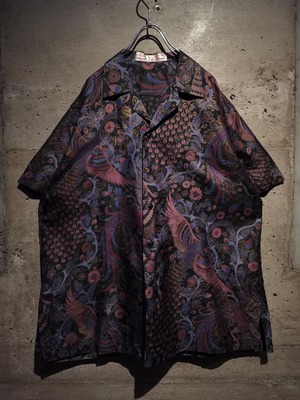 【Caka】Beautiful Oriental Design Vintage Loose Open Collar S/S Shirt