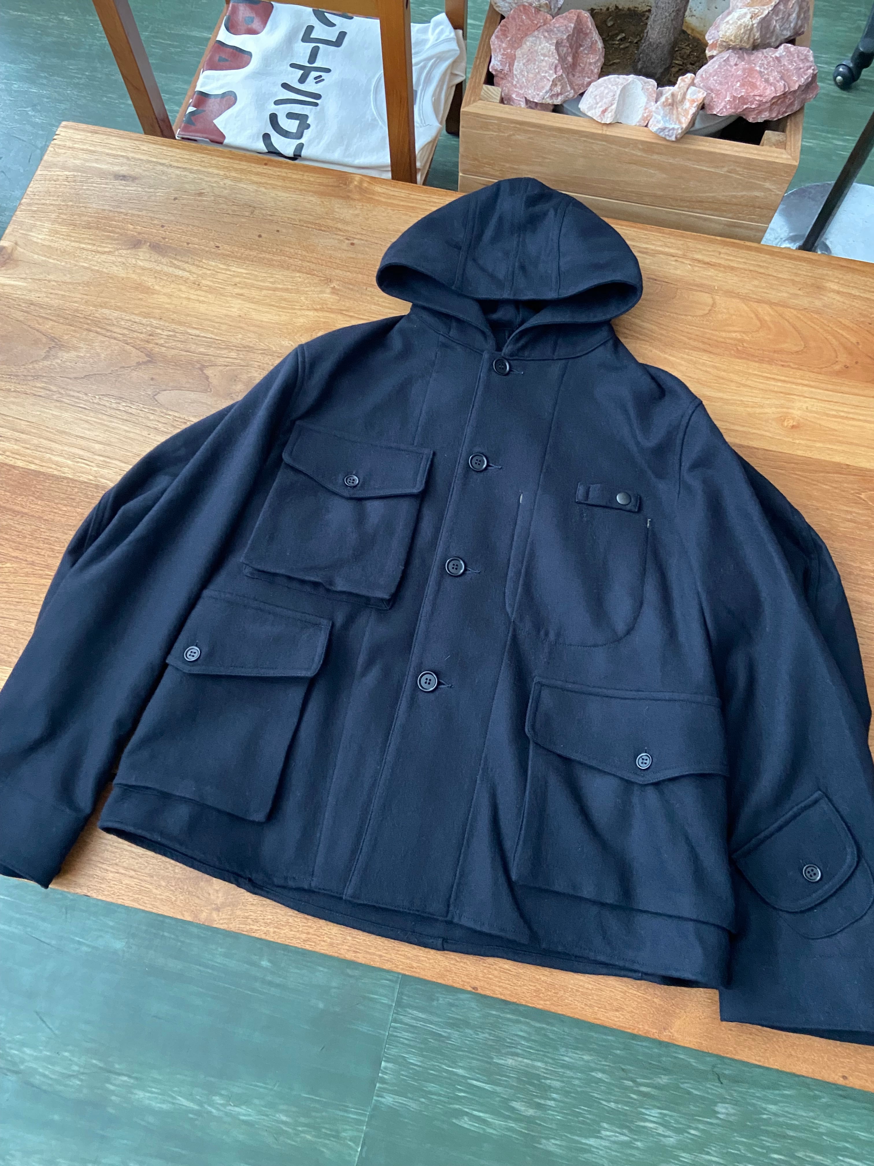 THE CORONA UTILITY / CJ045 / HOODED MACY / COMBAT FLANNEL - NAVY