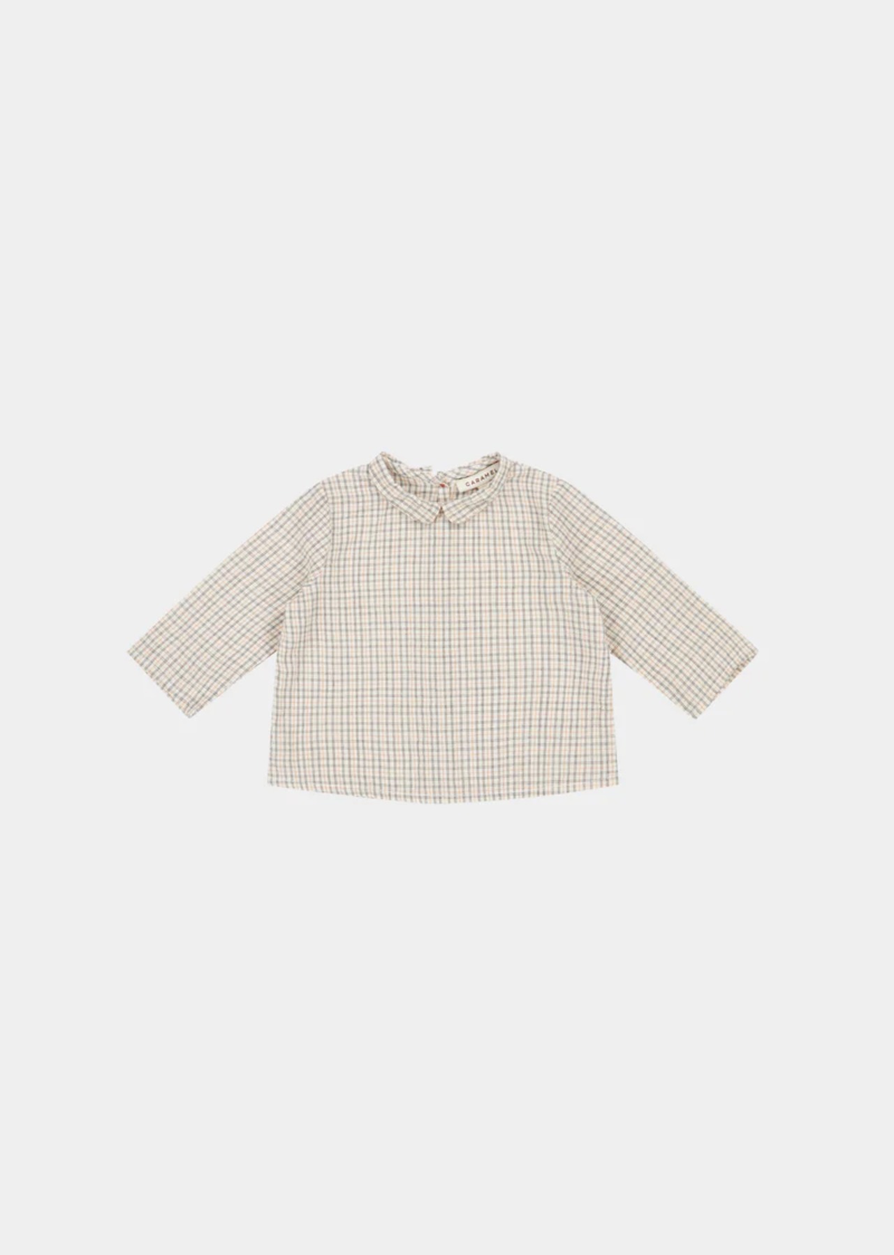 Carrot Baby Shirt - Organge Check / CARAMEL