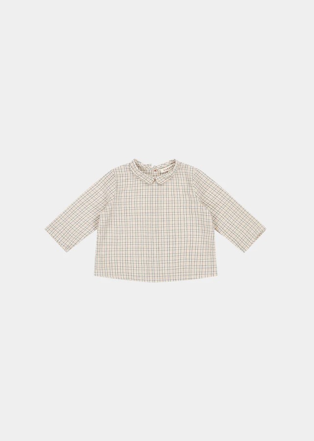 Carrot Baby Shirt - Organge Check / CARAMEL