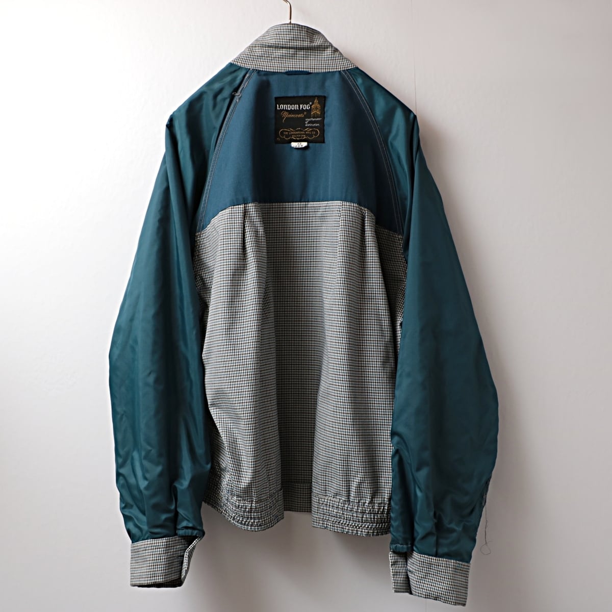 60s old LONDON FOG ロンドンフォグ 千鳥柄 ハリントンジャケット 古着