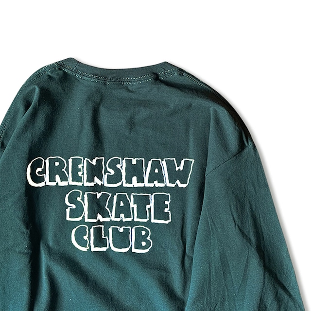 Crenshaw Skate Club | OG LOGO L/S Shirt / Green