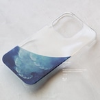 【iPhone15Pro/OUTLET】海雲 - 和風 iPhone クリアケース(ハード)