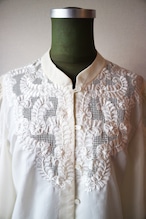 Lace white blouse