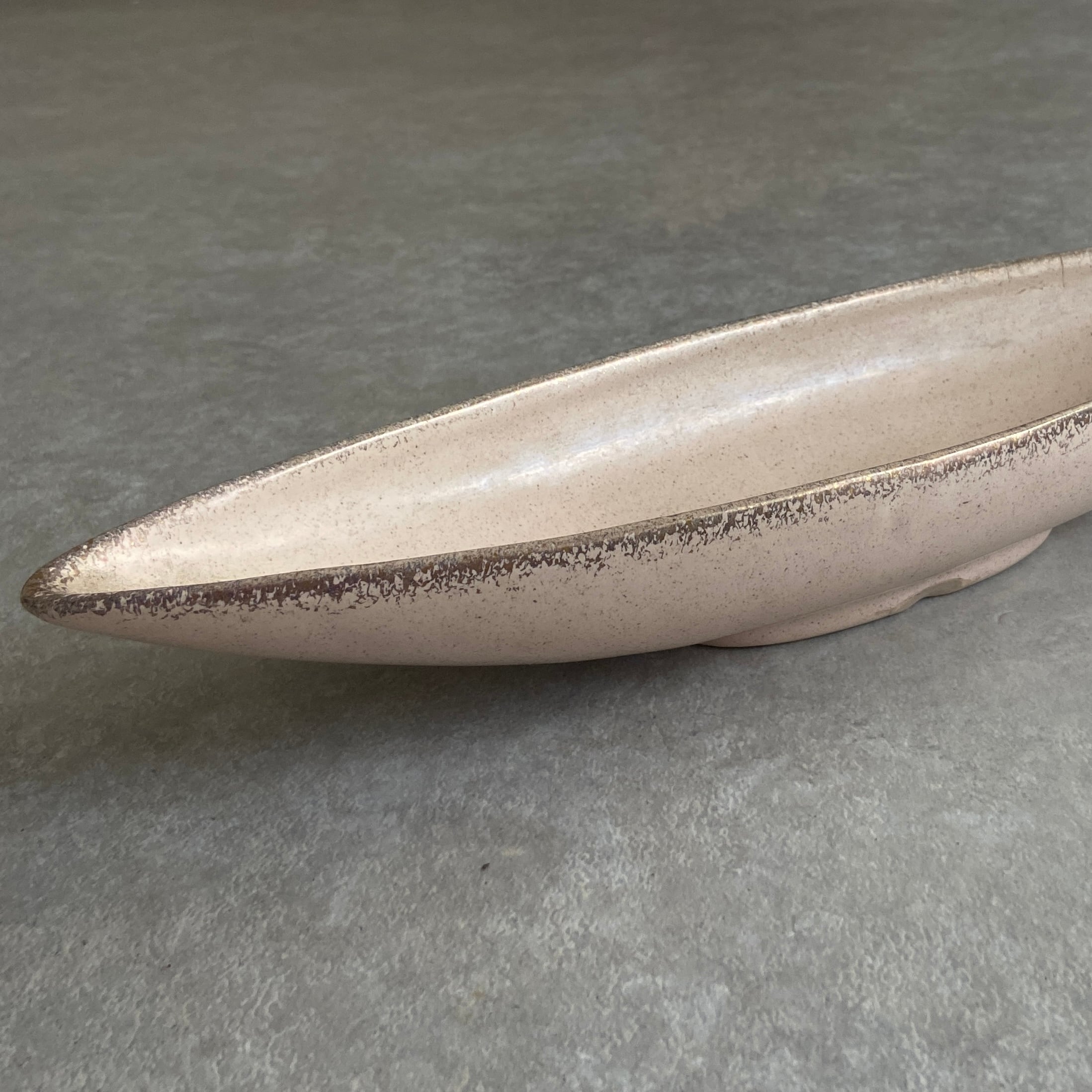 1950~60s Vintage Pottery Boat Dish H413