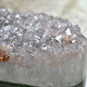 キラキラ細かい結晶が美しいドゥルージーアメジスト4*アメジストクラスター*天然石インテリア*置き物