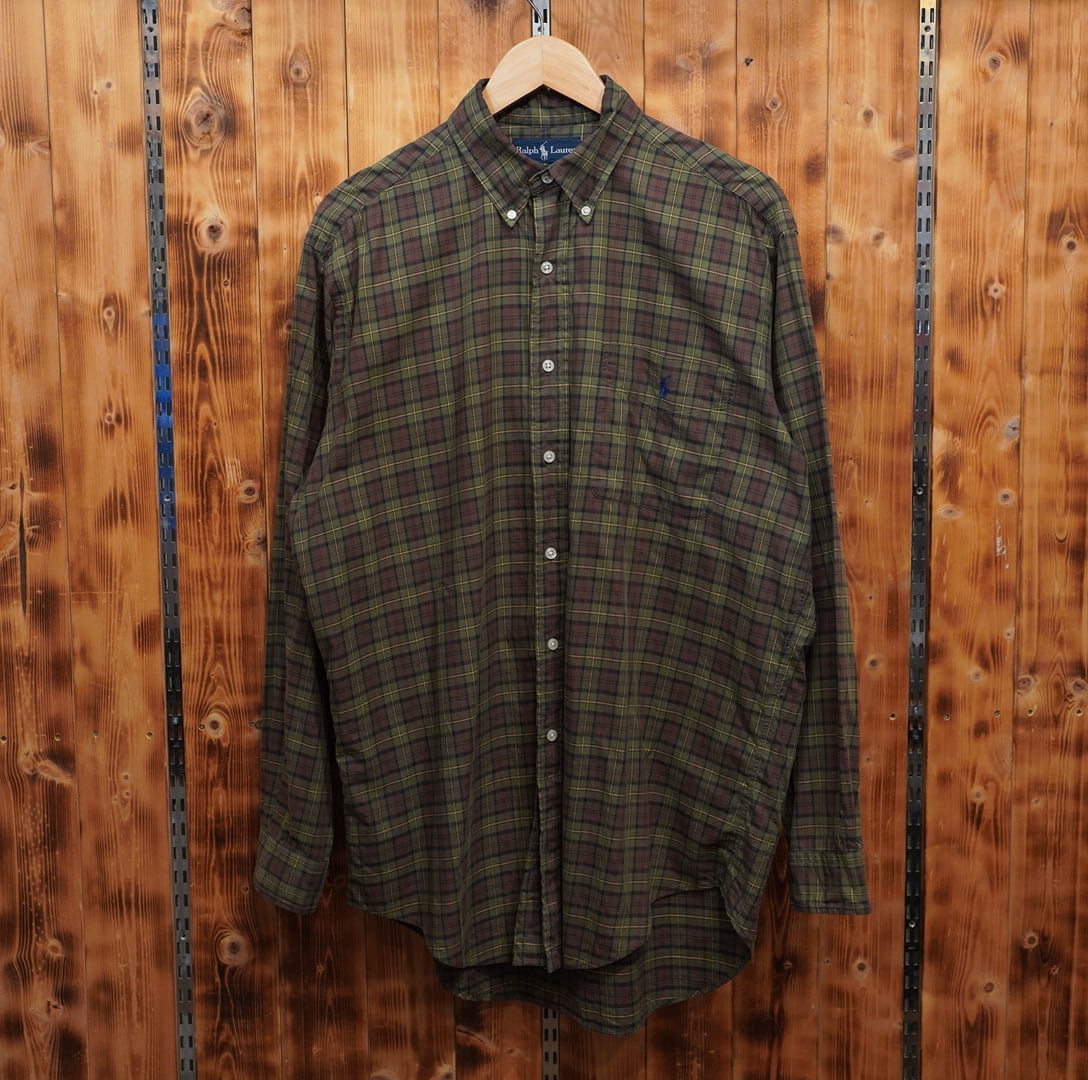 ralphlauren classic fit 長袖 チェックシャツ M/ラルフローレン