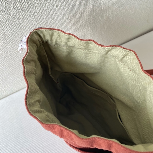 【全6色】巾着ショルダーバッグ／倉敷帆布 11号帆布【受注制作】
