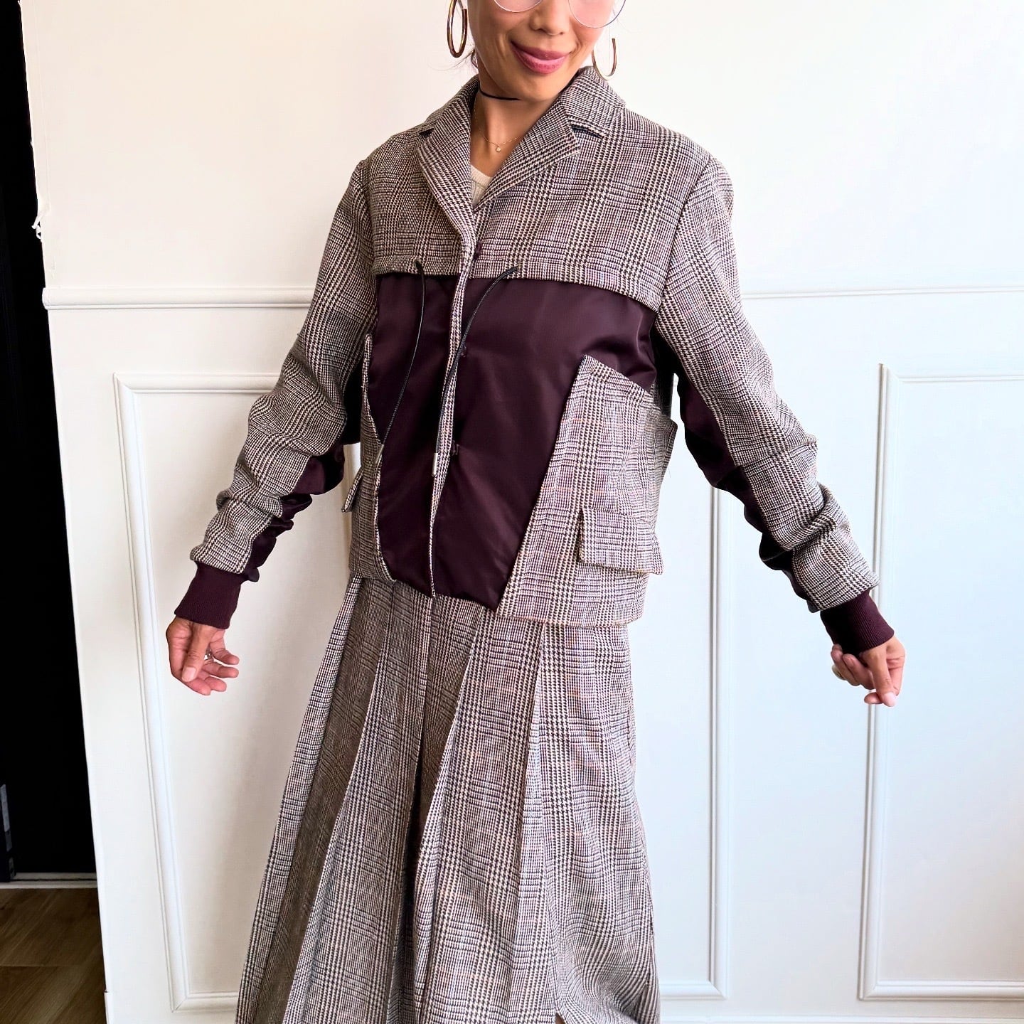 ミカーレミカーレ MICALLEMICALLE ナイロンドッキングジャケット