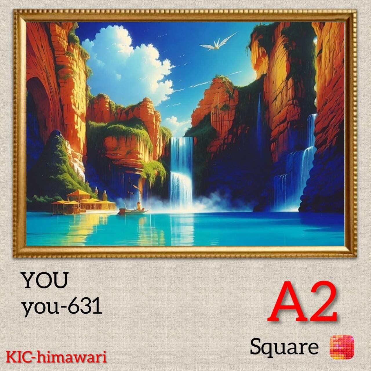 A2サイズ 四角ビーズ【you-631】ダイヤモンドアート