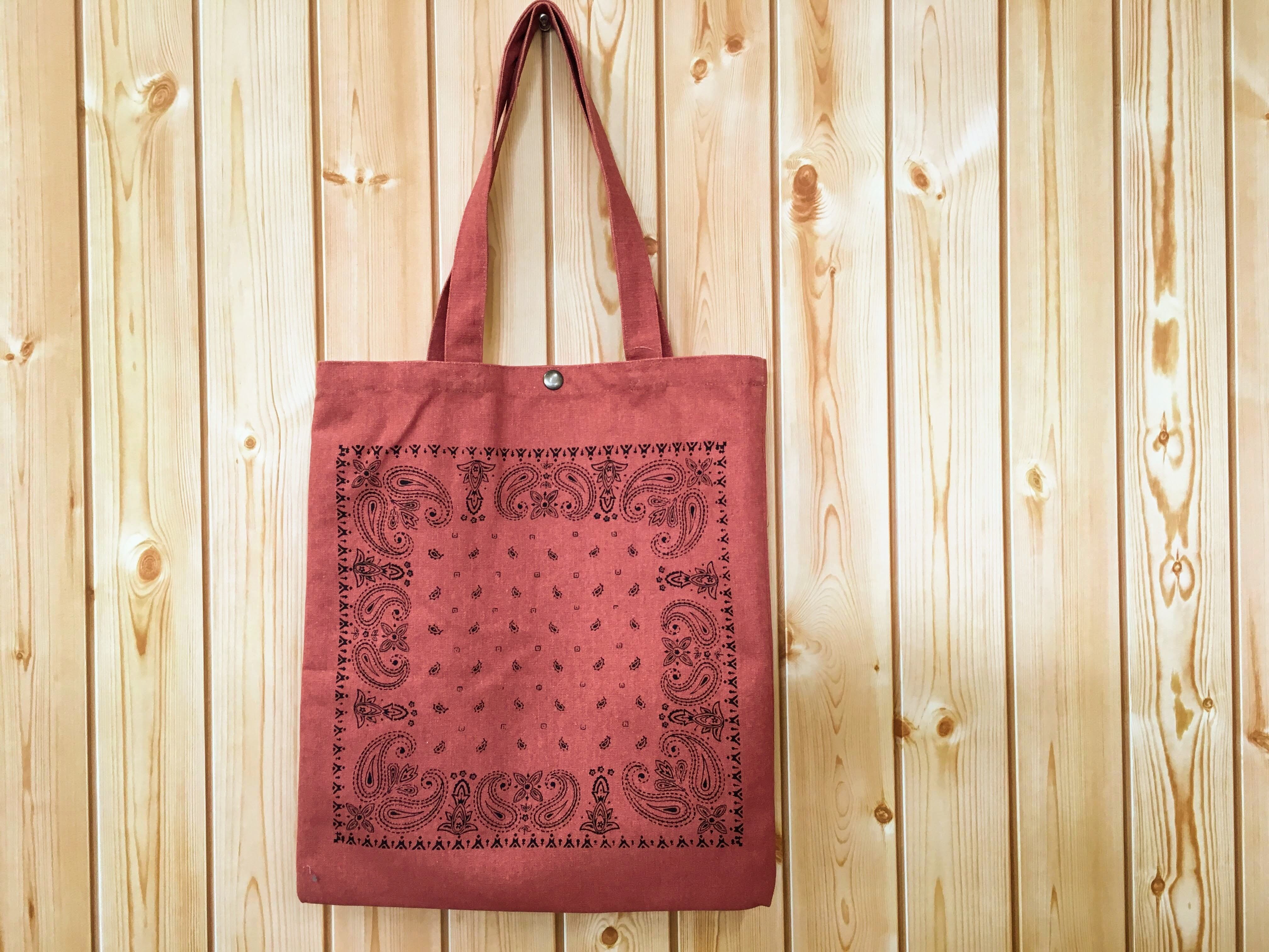 トートバッグ：バンダナ柄： tote bag：paisley | GOOD STORE