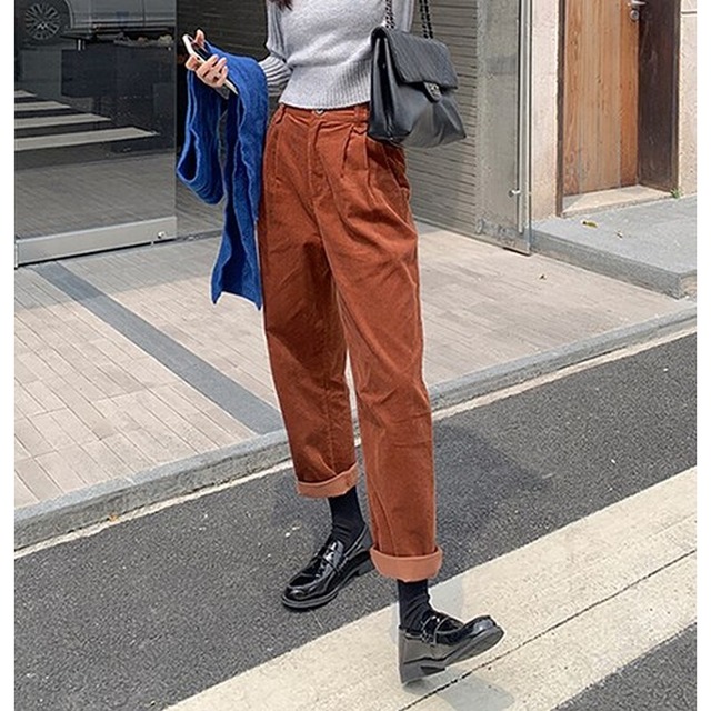 コーデュロイカジュアルパンツ