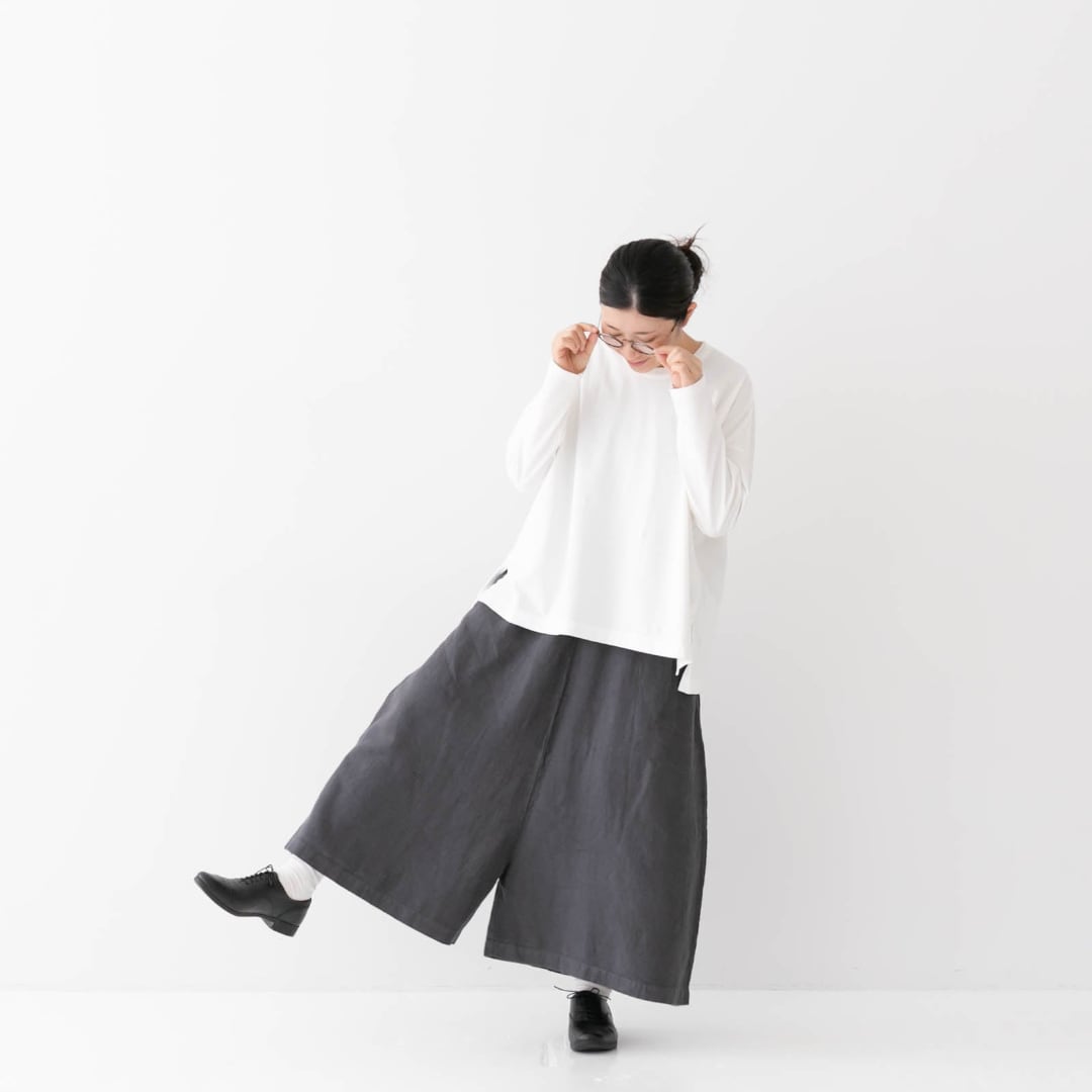 prit プリット フレンチリネンツイル起毛ペンギンパンツ・サンドベージュ【送料無料】
