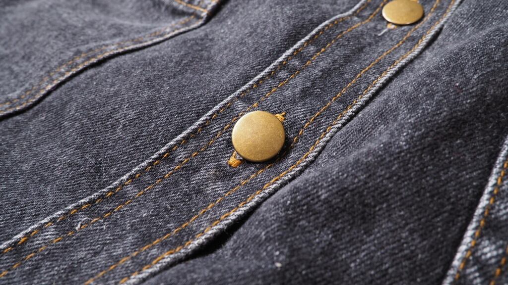 Various Animal Switching pattern Design dark gray denim jacket