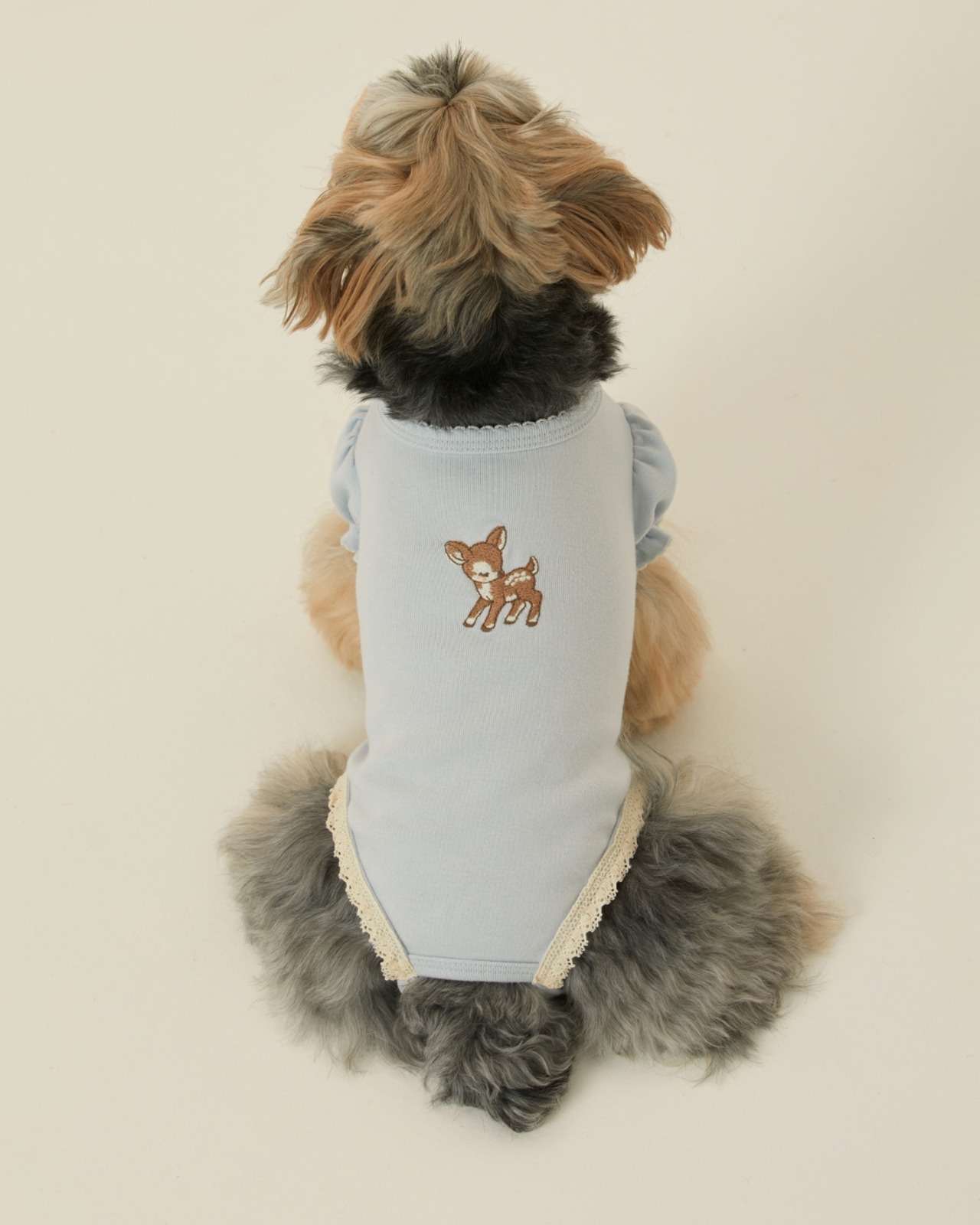 【予約】[ thesallyslaw ] Chloe Puff Romper｜Baby Blue - 6