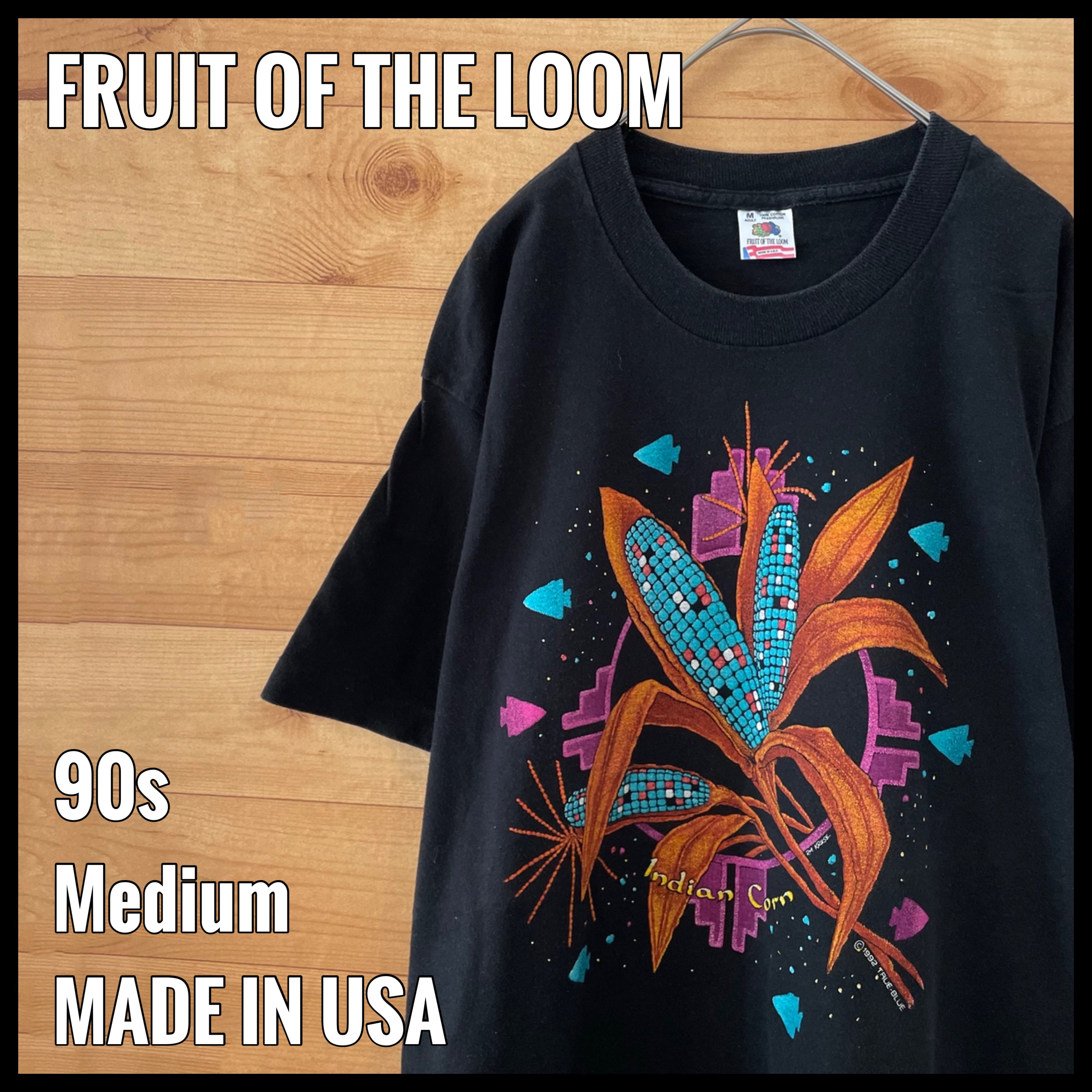 90s USA製 FRUIT OF THE LOOM tシャツ 釣り プリント