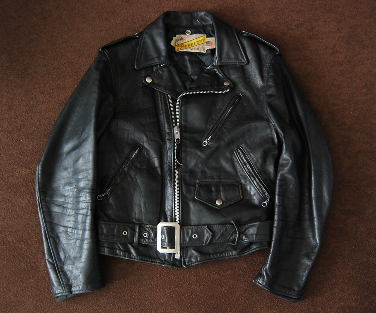 70s Schott 牛タグ後期 perfect ダブルジャケット 44】（70s Schott 牛  