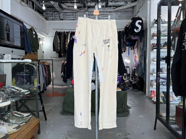 GALLERY DEPT GD PAINTED FLARE SWEATPANT WHITE LARGE 11041