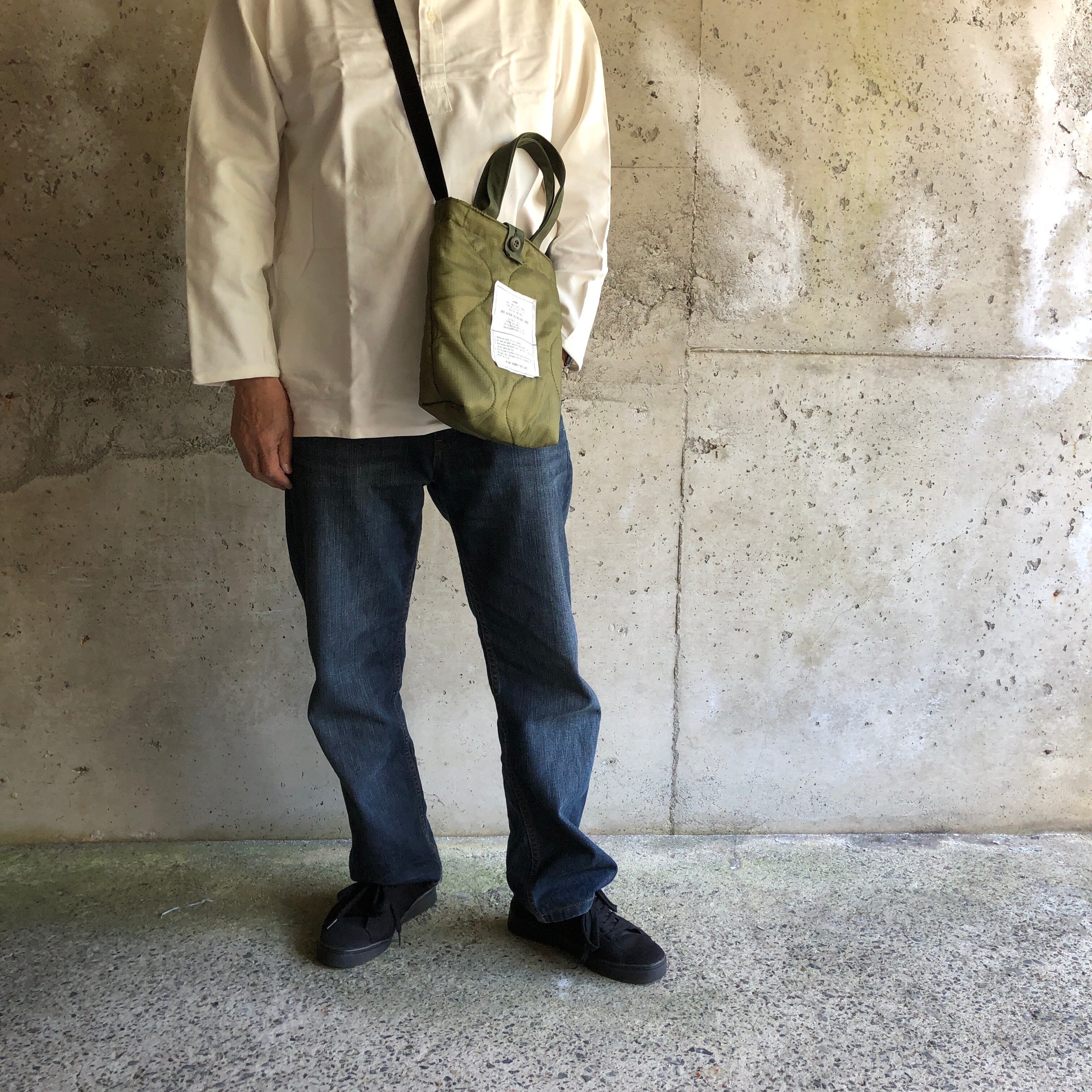 HB977】 ショルダー ミリタリー ライナーリメイクペイシェントバッグ