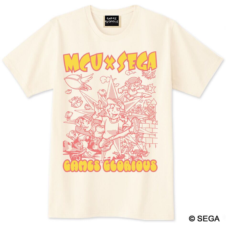 MCU x SEGA Sound Collection 記念Tシャツ -アイボリー- / GAMES GLORIOUS