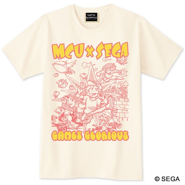 MCU x SEGA Sound Collection 記念Tシャツ -アイボリー- / GAMES GLORIOUS