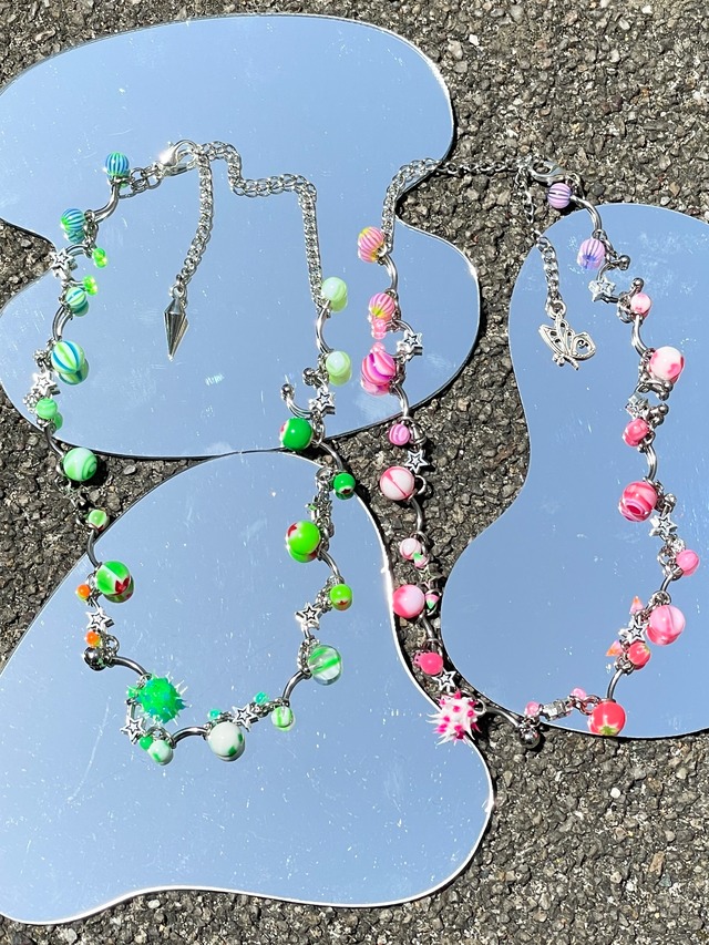 【蚕 tenchu 蚕】colorful necklace