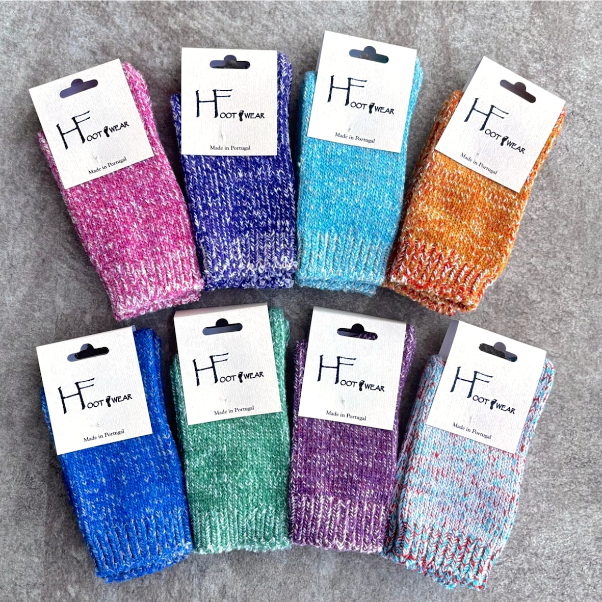 H FOOT WEAR ポルトガル製 カラーソックス
