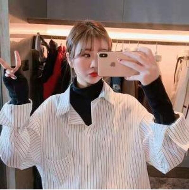 長袖シャツ タートルネック フェイク 重ね着風 プルオーバー ストライプ柄 前ポケット 大人カジュアル 10代 代 プチプラ 春物シャツ オルチャン 天使と悪魔 サブカル系ファッション Seasonz 長袖シャツ タートルネック フェイク 重ね着風 プルオーバー ストライプ柄 前ポケット 大人カジュアル 10代 代 プチプラ 春物シャツ オルチャン 天使と悪魔 サブカル系ファッション Seasonz