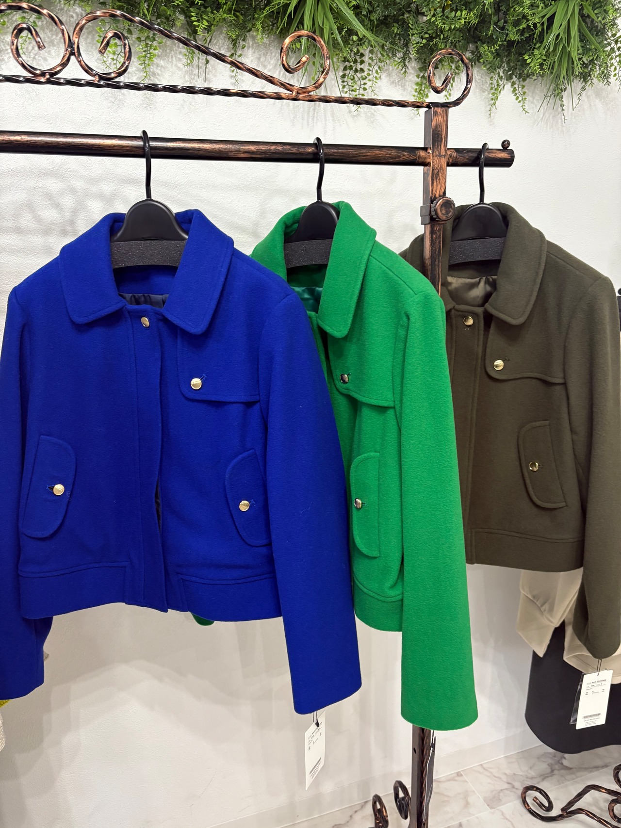 atelier six ショートウールコート　21256406