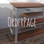 Kさま専用オーダーページ＊カウンターシェルフ　オーダー  　【国産紀州材使用】