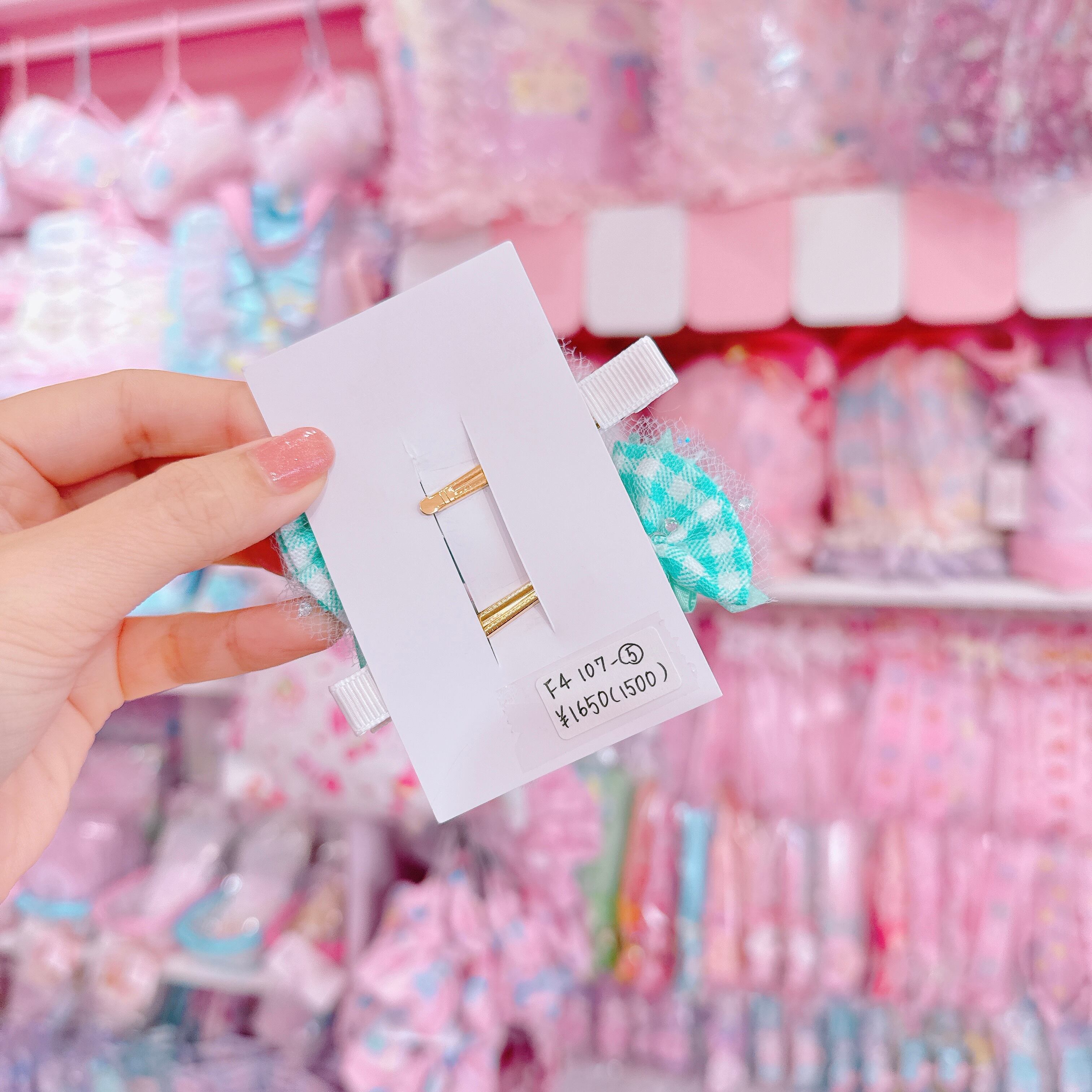 【F4】107-5ツインヘアクリップ