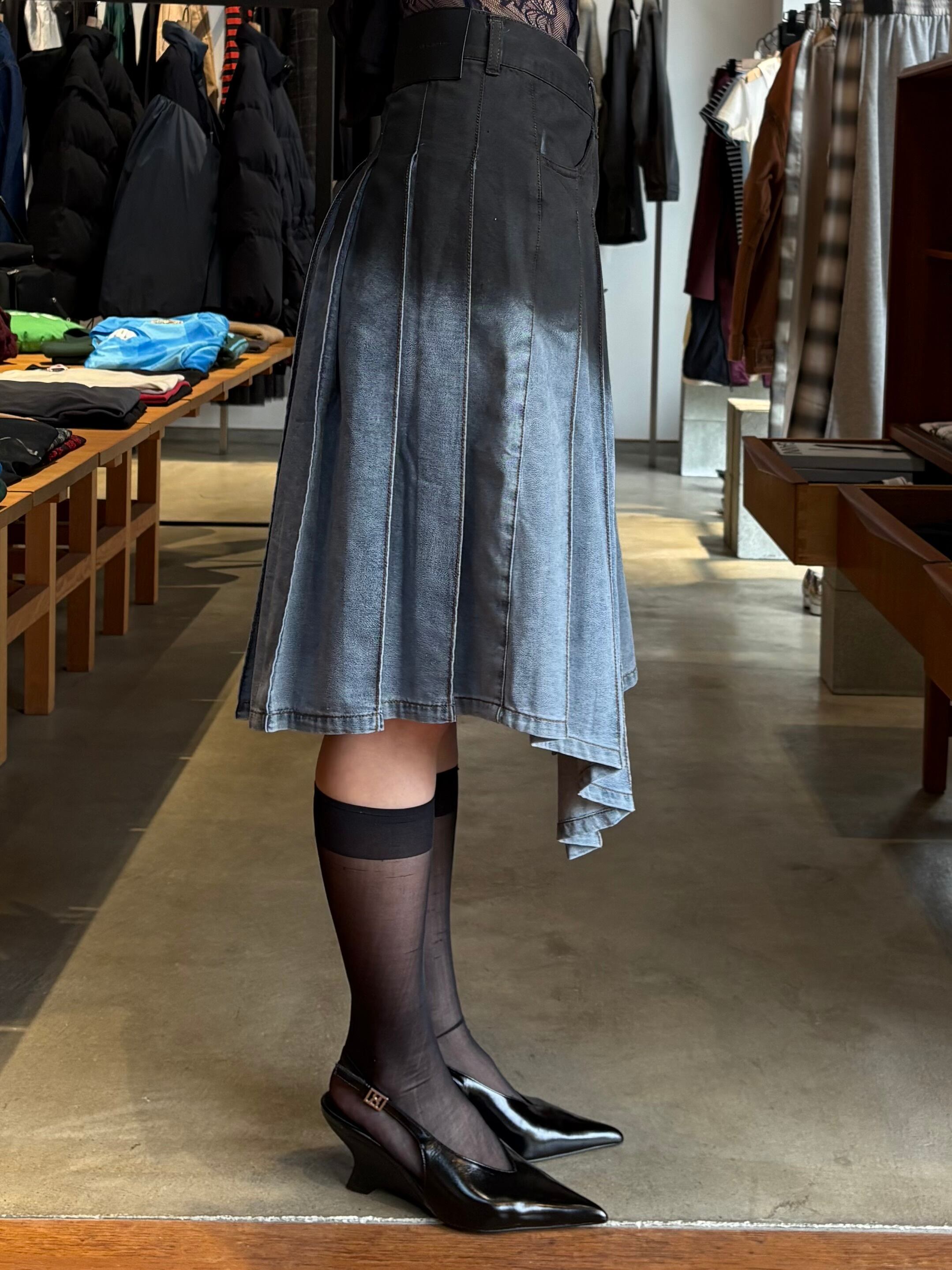 26SS】Feng Chen Wang フェンチェンワン / デニムスカート / Indigo