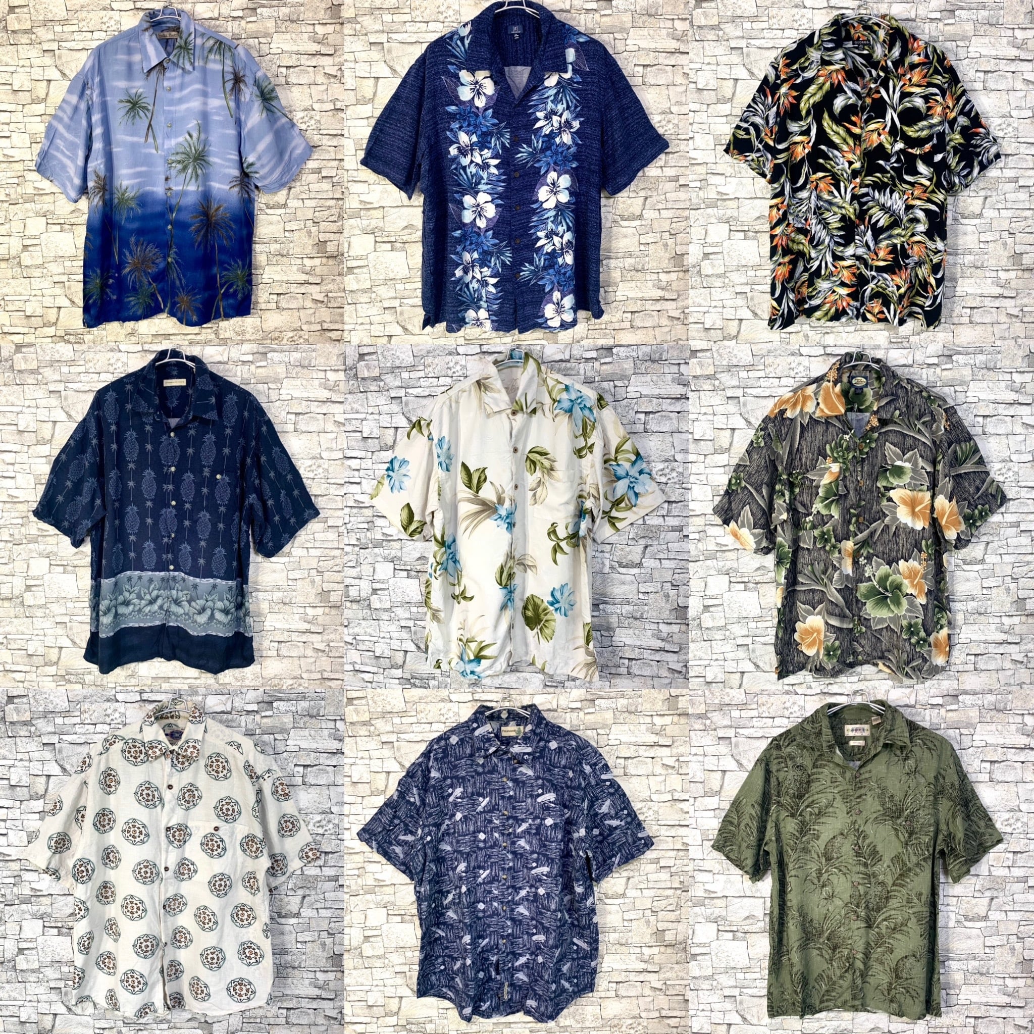 アロハシャツ30着セットまとめ売り 半袖シャツ 柄シャツ アロハシャツ カジュアルシャツ アソート10枚