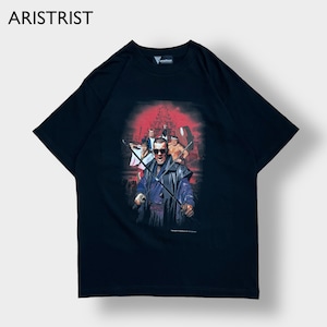 【ARISTRIST】希少 サイン入り パチンコ 江戸の始末屋 プロレス Tシャツ 蝶野 棚橋 天山 中西  ロゴ バックプリント アドバタイジング HEIWA アリストトリスト 新日本プロレス 半袖 us古着