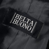 カシミヤ100% BELTA BUONO ベルタボーノ ステンカラーコート/ブラック レディース