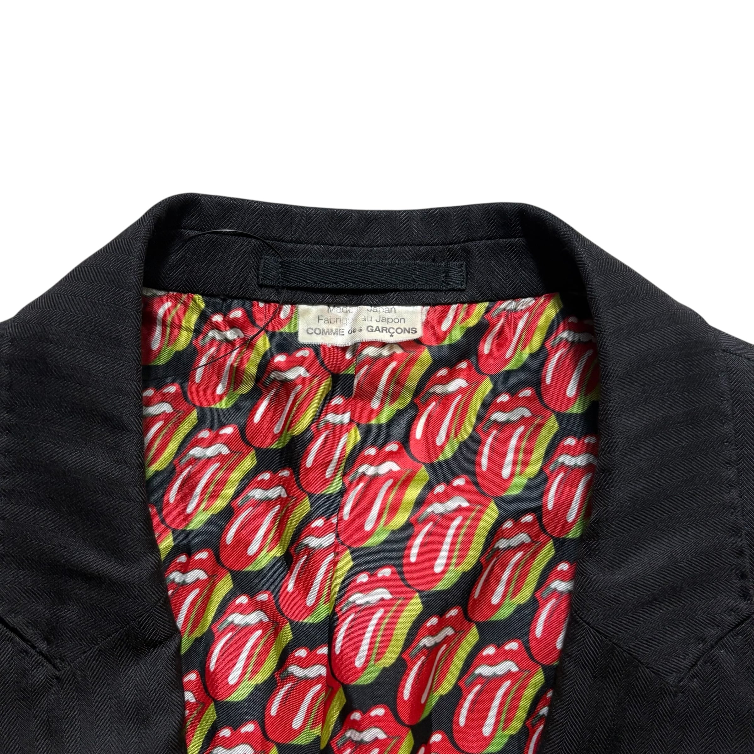 2006SS COMME des GARCONS HOMME PLUS “Rip & Tongue” black tailored