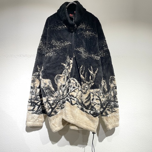 MAZMANIA used design pattern fleece jacket