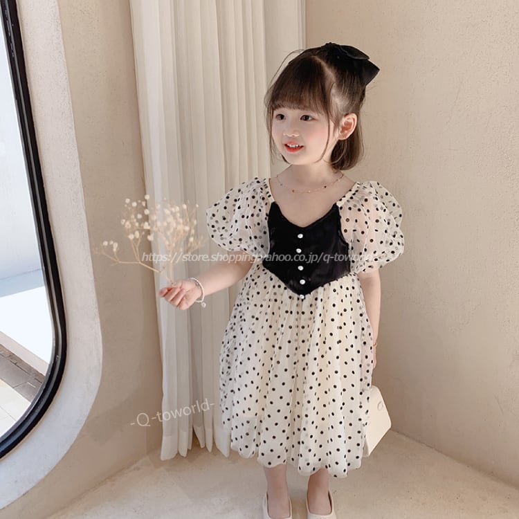 90 140 ワンピース ドット柄 シースルー フォーマル 韓国版 韓国子供服 子供服 キッズ Q Toworld キュートワールド 子供服 メール便は何点でも送料の合計は280円 90 140 ワンピース ドット柄 シースルー フォーマル 韓国版 韓国子供服 子供服 キッズ Q Toworld キュートワールド 子供服 メール便は何点でも送料の合計は280円