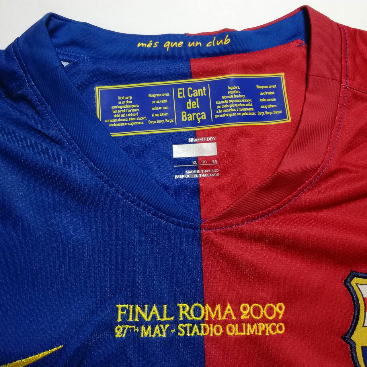 訳あり]バルセロナ 2008-09 Nike ホーム長袖 CL決勝仕様 ユニフォーム