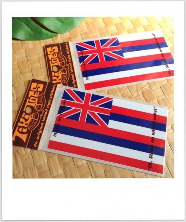 ステッカー ”Hawaii Flag 4inch